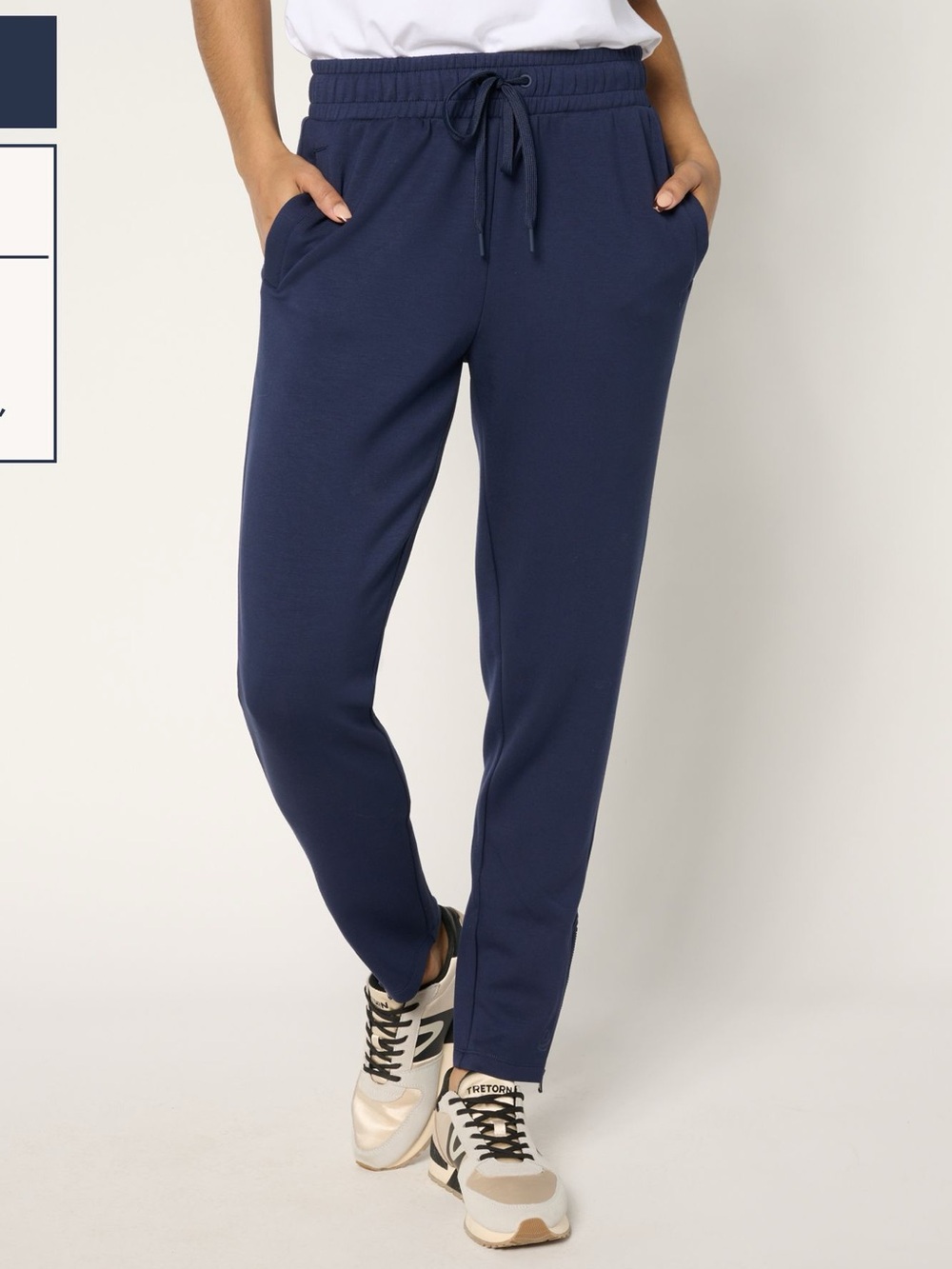 ZENANA Navy Blue Drawstring Joggers
